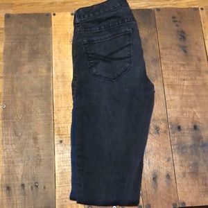 Aeropostale Bayla Skinny size 2 front blue denim/ back black denim